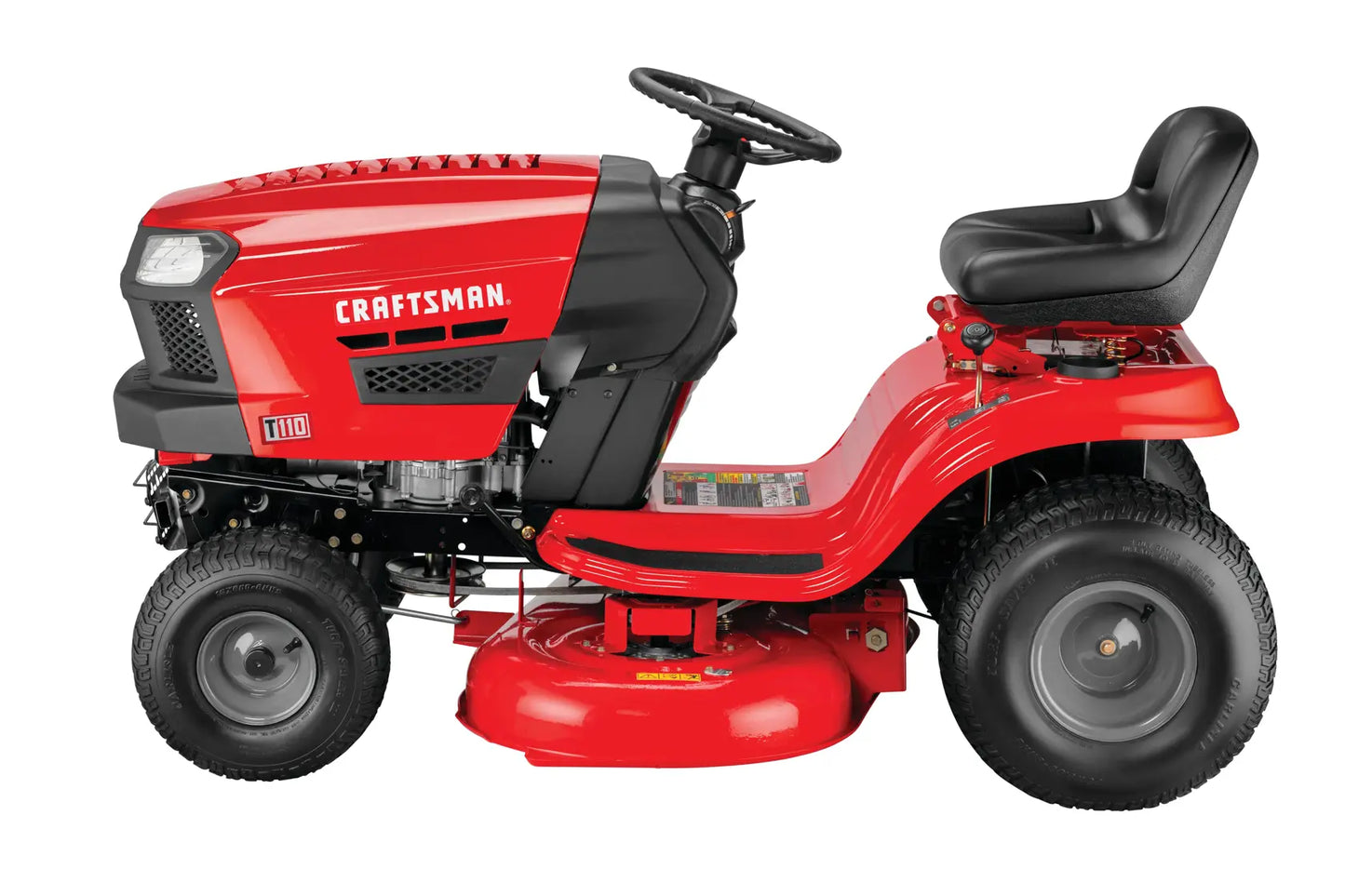 CRAFTSMAN 42-Inch 17.5 HP Gas Riding Lawn Mower with 7-Speed Gear Drive & Steel Deck