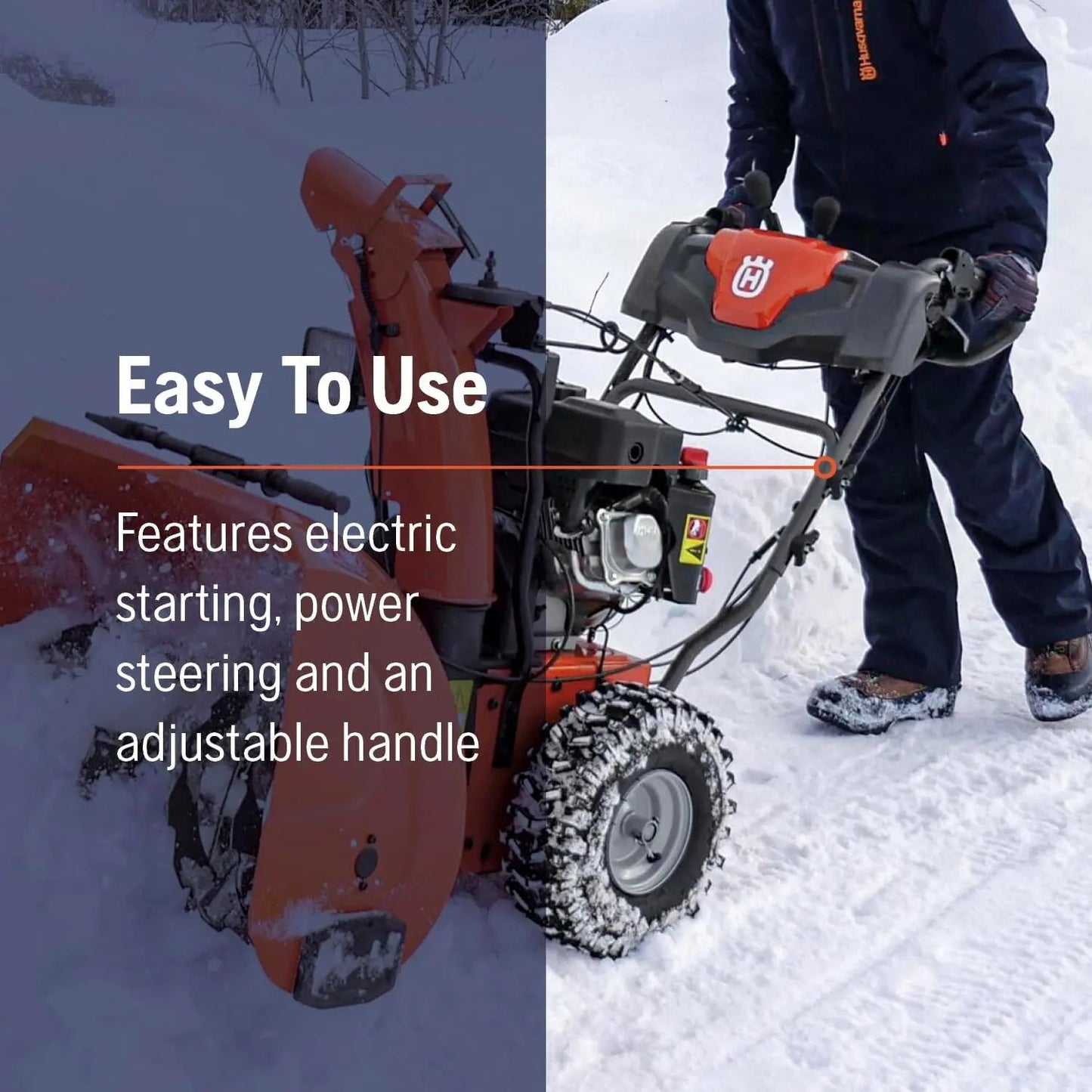 Husqvarna ST224 24 in. 212cc 2-Stage Gas Snow Blower