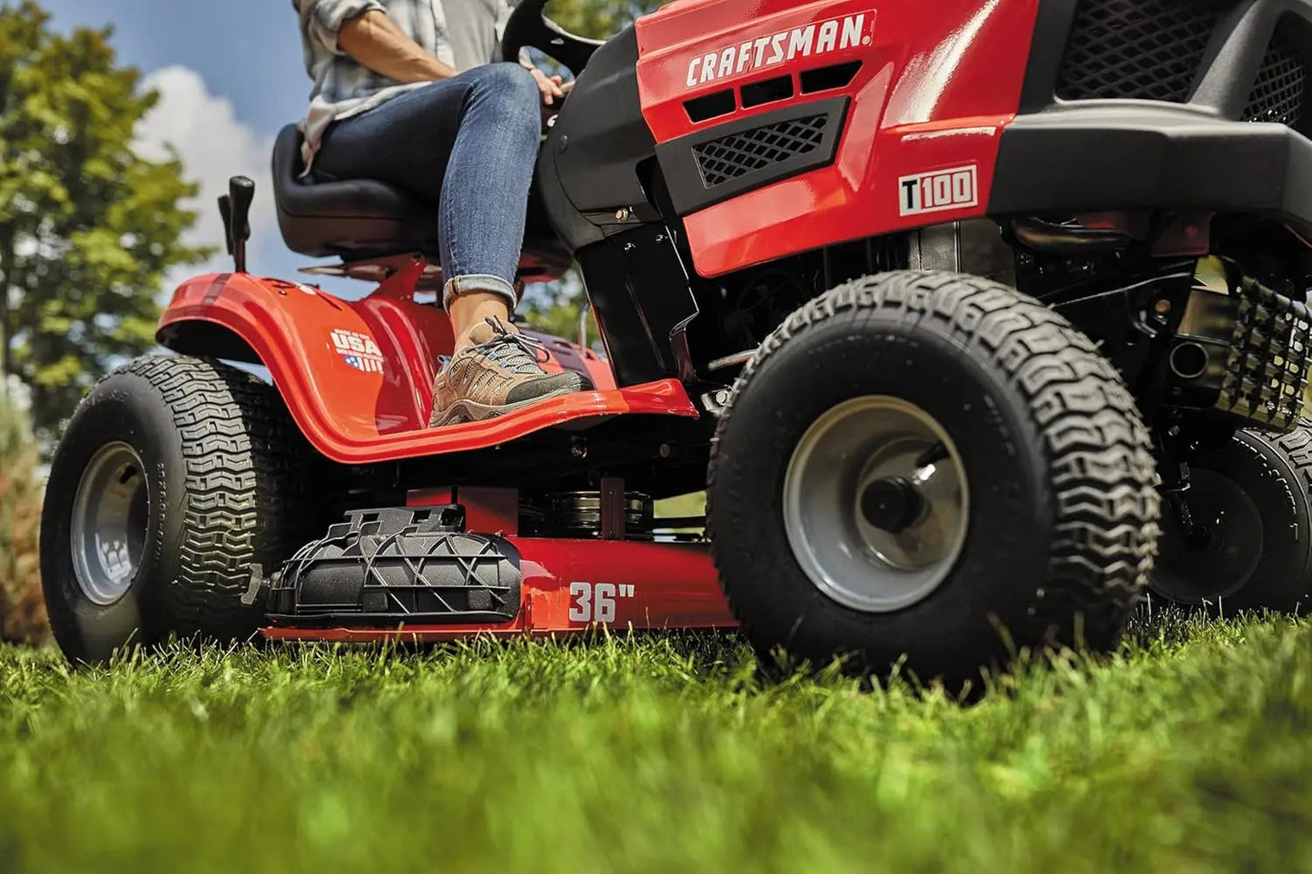 CRAFTSMAN 36" Gas Riding Lawn Mower with 11.5 HP Briggs & Stratton Engine