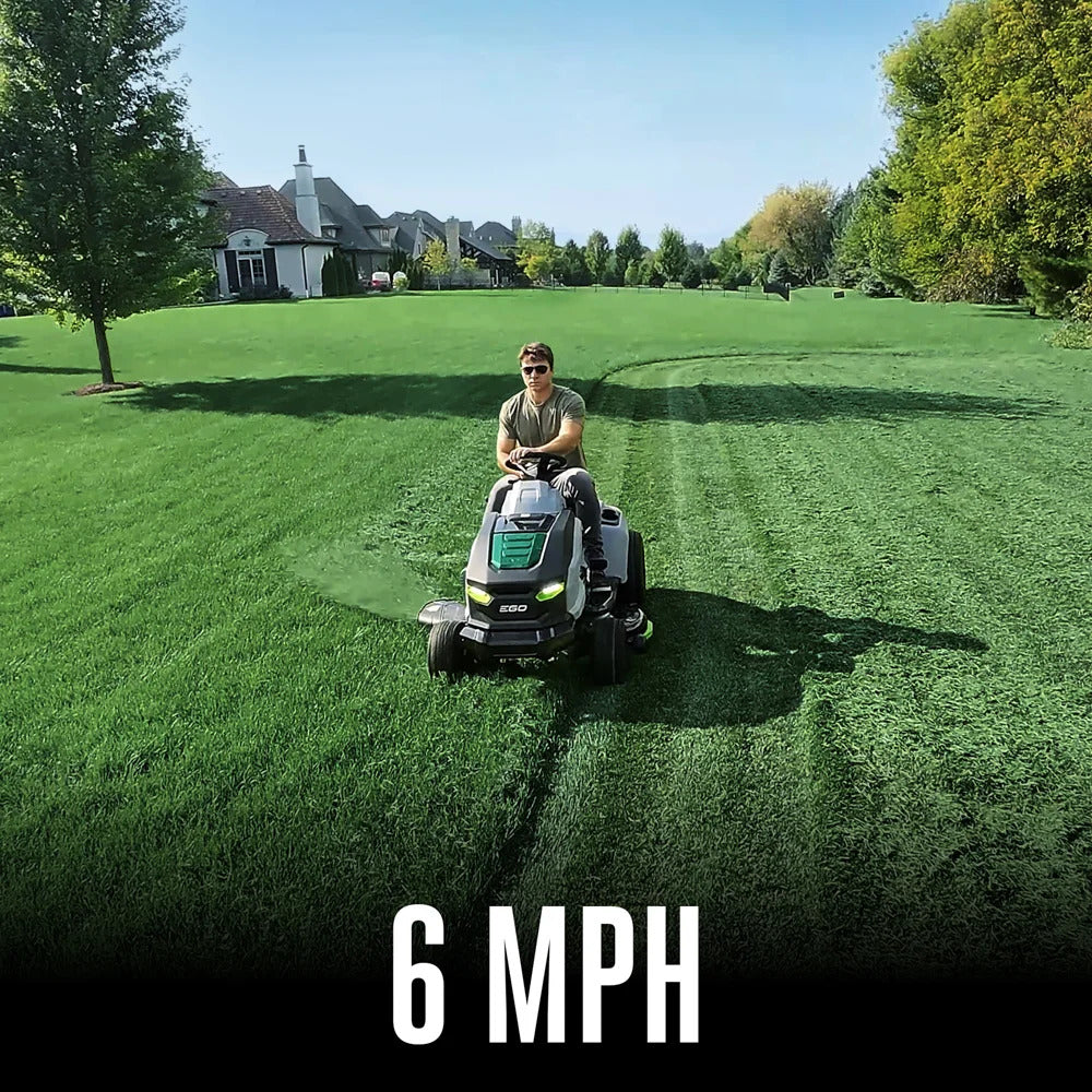 EGO Power+ TR4204 42-Inch Electric Riding Lawn Mower Tractor with 6 Batteries, Turbo Charger & 42” Deck