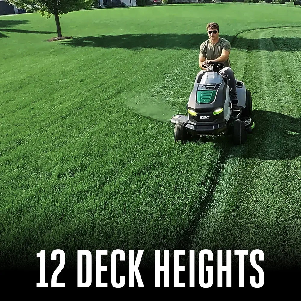 EGO Power+ TR4204 42-Inch Electric Riding Lawn Mower Tractor with 6 Batteries, Turbo Charger & 42” Deck