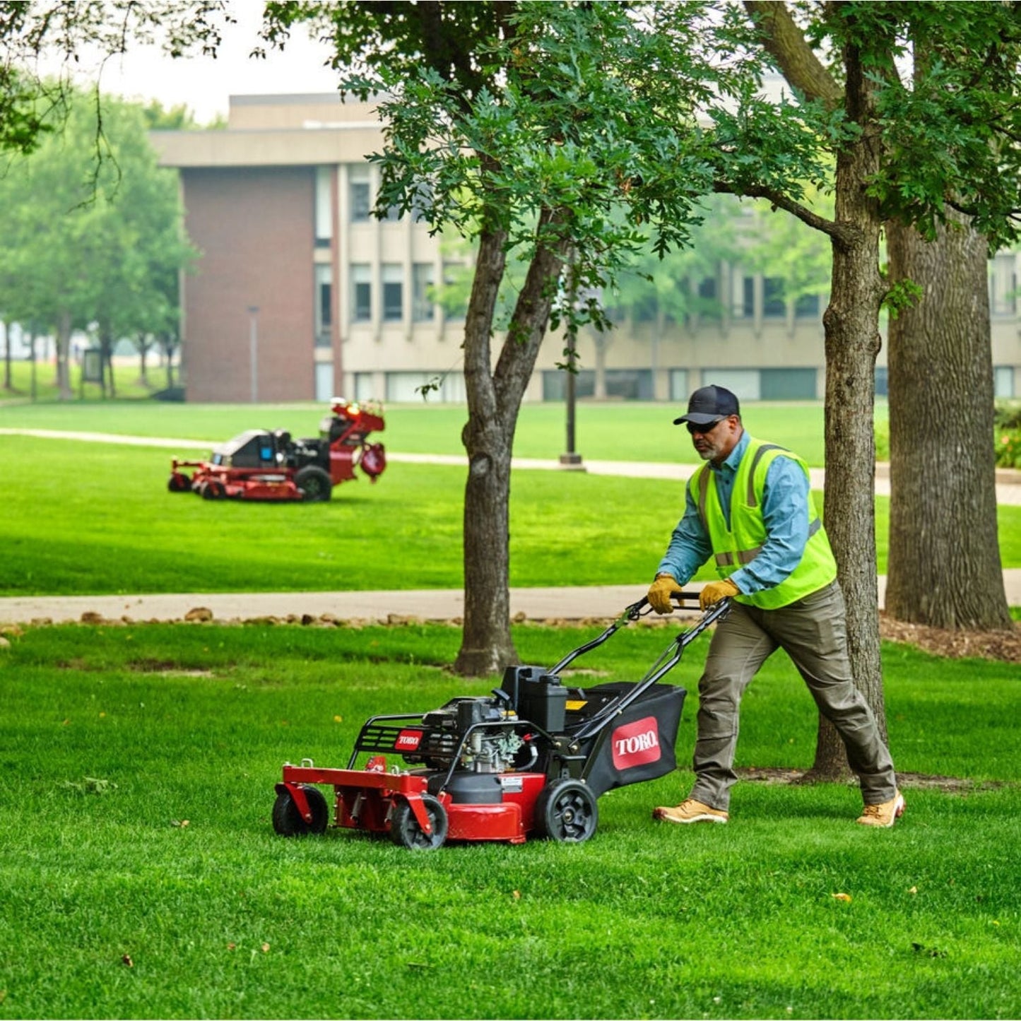 TurfMaster HDX 30” Commercial Walk Behind Lawn Mower w/ Casters – Kohler Command Pro Engine, Heavy Duty Self Propelled Gas Push Mower