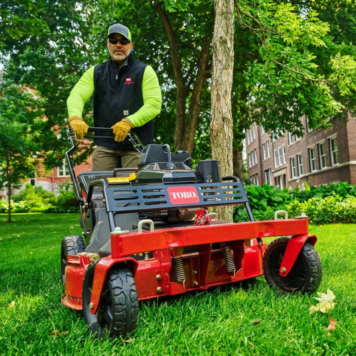 TurfMaster HDX 30” Commercial Walk Behind Lawn Mower w/ Casters – Kohler Command Pro Engine, Heavy Duty Self Propelled Gas Push Mower