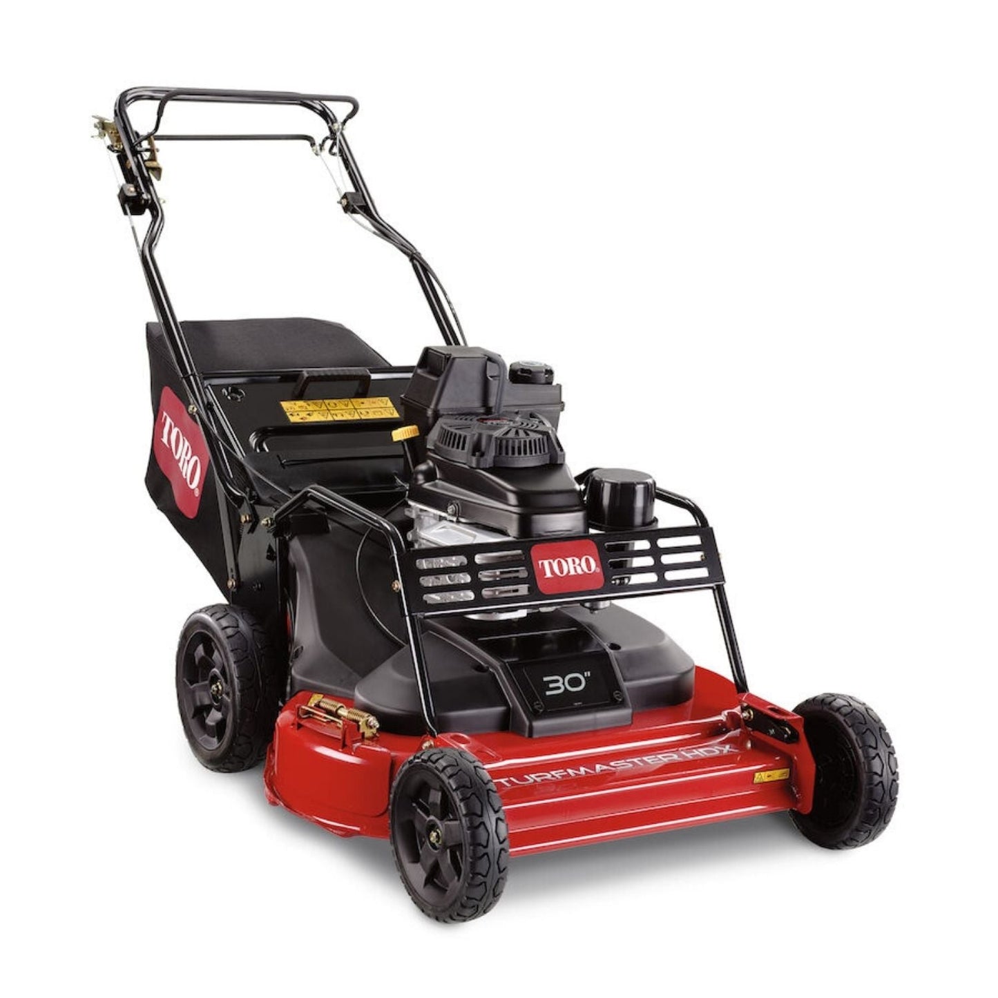 TurfMaster HDX 30” Commercial Walk Behind Lawn Mower w/ Casters – Kohler Command Pro Engine, Heavy Duty Self Propelled Gas Push Mower