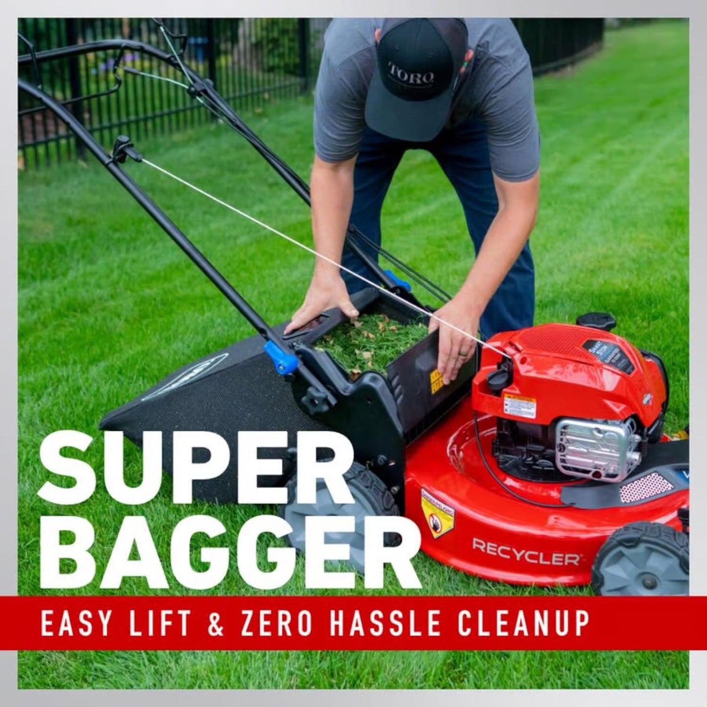 Toro SmartStow 21445 22" 150cc Gas Self-Propelled Lawn Mower with Recycler Mulching Technology & Briggs & Stratton Engine