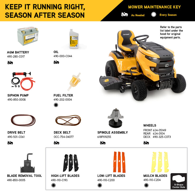 Cub Cadet XT1 LT50 Riding Lawn Mower 50" Deck 24HP Kohler