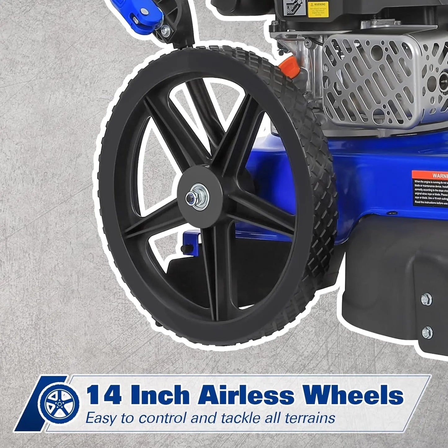 BILT HARD 170cc Walk-Behind String Trimmer 22" Gas Brush Cutter Mower