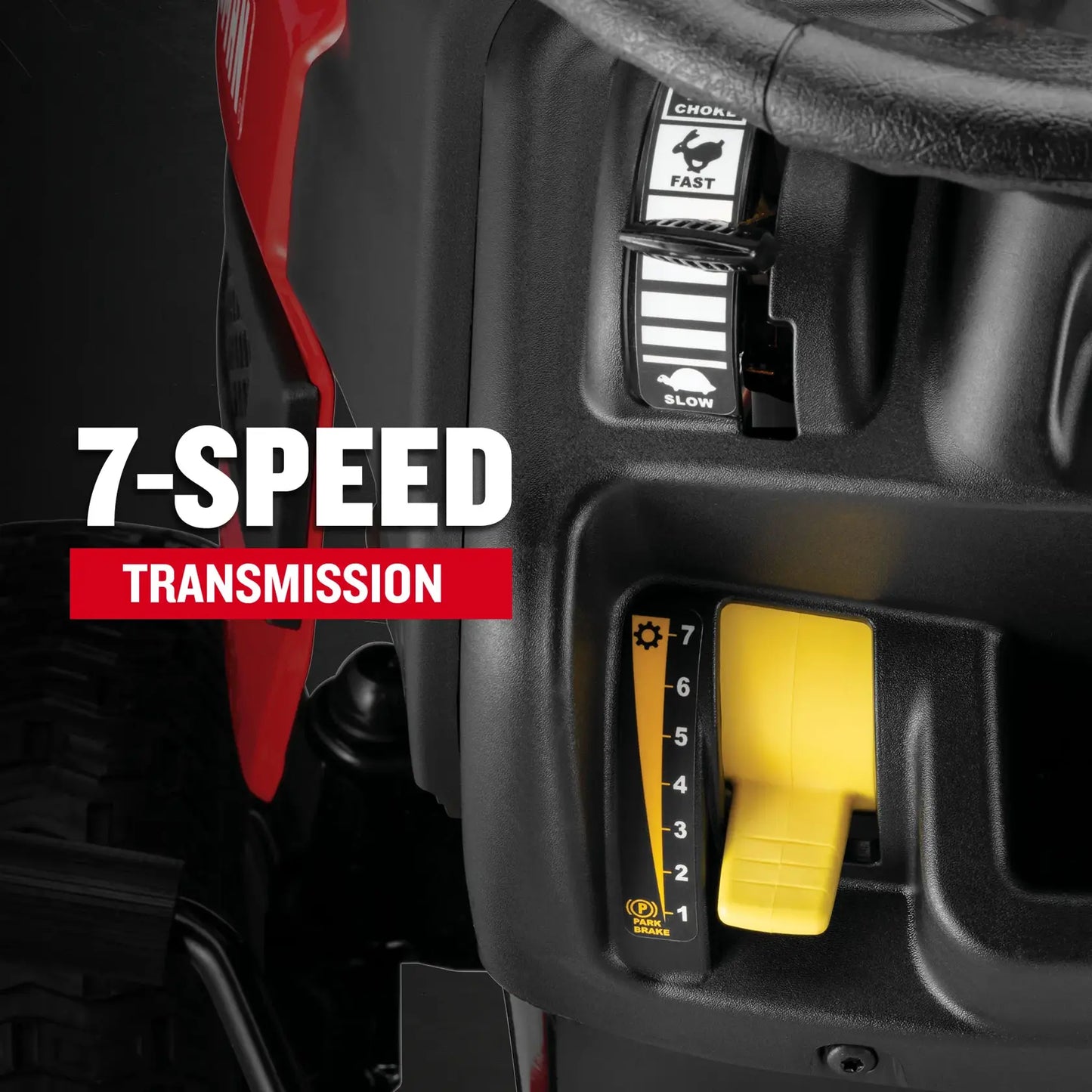 CRAFTSMAN 42-Inch 17.5 HP Gas Riding Lawn Mower with 7-Speed Gear Drive & Steel Deck