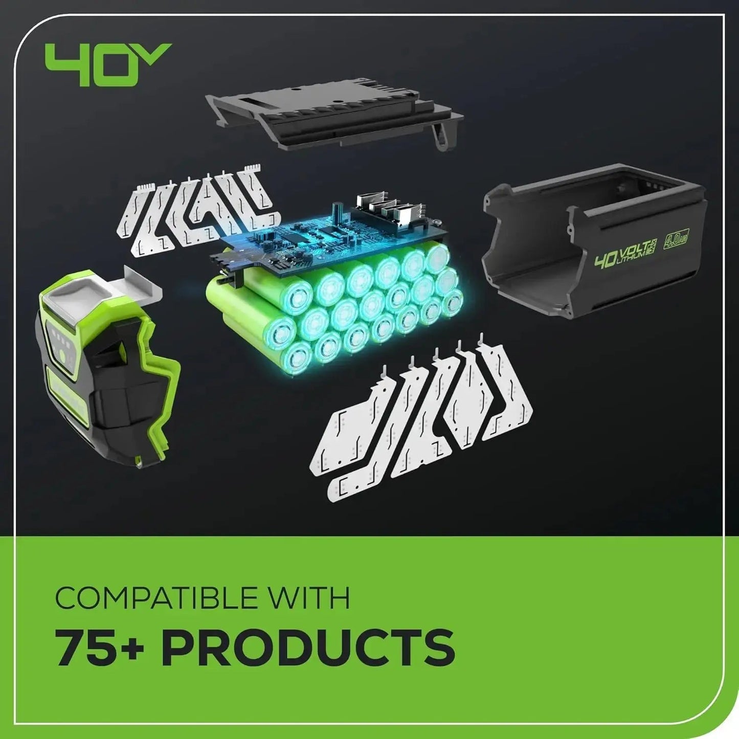 Greenworks 40V 21" Self-Propelled Cordless Mower w/ Dual 4.0Ah Batteries
