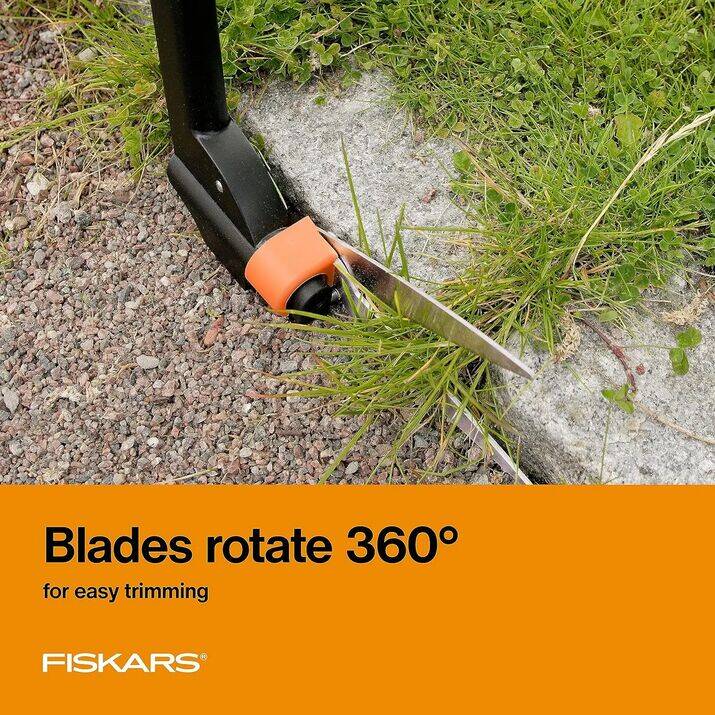 Fiskars 36" Long Handle Grass Shears with 360° Swivel Blade