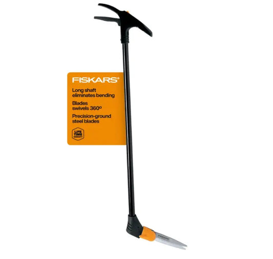 Fiskars 36" Long Handle Grass Shears with 360° Swivel Blade