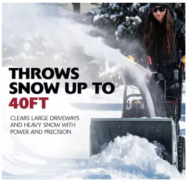 MurrayFlurry XL 24 in. 208 CC Self Propelled 2-Stage Gas Snow Blower