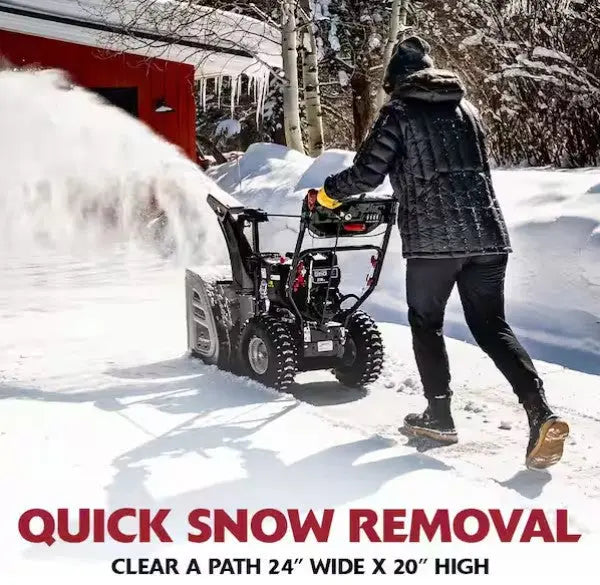 MurrayFlurry XL 24 in. 208 CC Self Propelled 2-Stage Gas Snow Blower