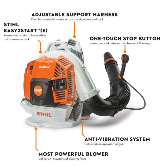 STIHL BR 800 X MAGNUM Backpack Leaf Blower 79.9cc Tube Throttle Gas Blower