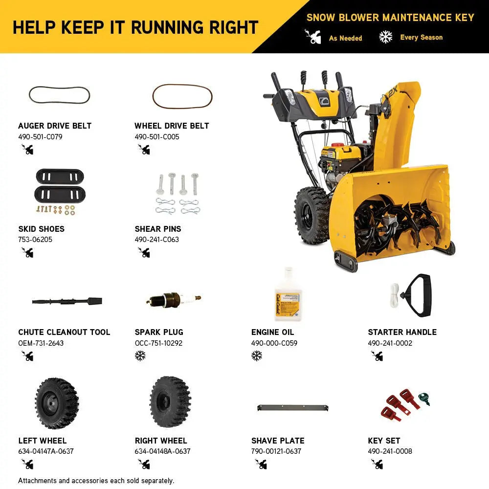 Cub Cadet 2X 26" IntelliPOWER® Two-Stage Snow Blower