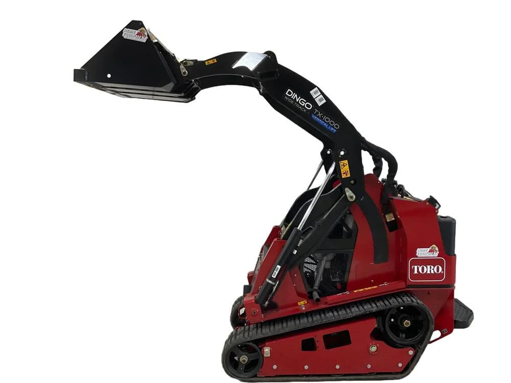 Toro Dingo TX 1000 Wide Track Compact Utility Loader – 1000 lb Capacity, Kubota Engine