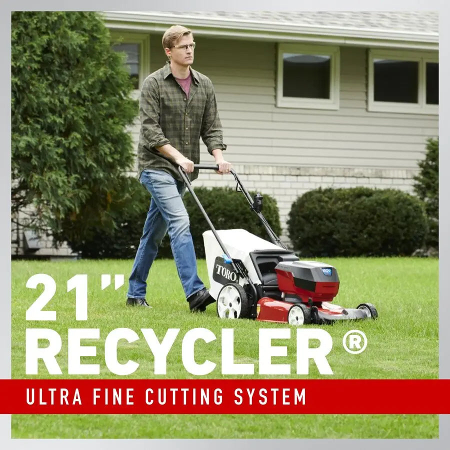 Toro 60V Max* 21 in. (53cm) Recycler® Self-Propel Lawn Mower - Battery Included