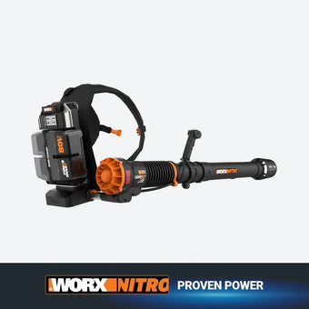 compare product WORX Nitro 80V Backpack Leaf Blower 800 CFM WG572