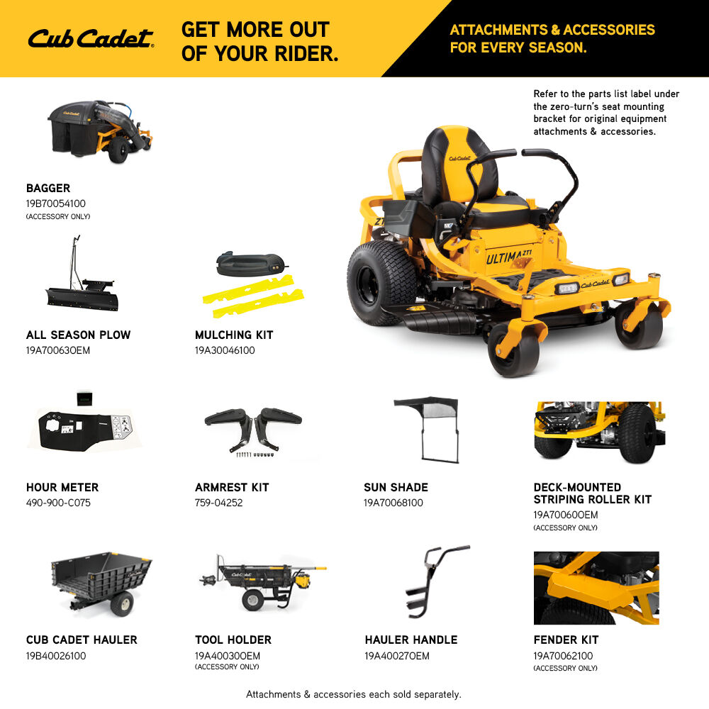 Cub Cadet Ultima Series ZT1 42 Zero-Turn Mower 21.5HP Kawasaki Engine